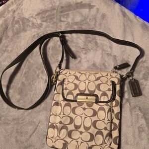 Coach Signature Crossbody Bag - Brown
